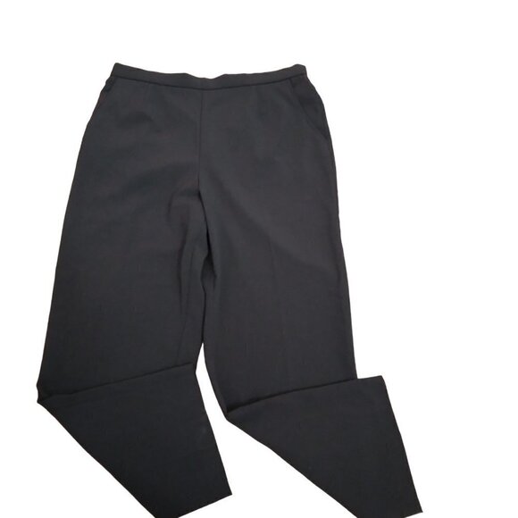 Briggs New York Pants - Briggs | All Around Comfort Straight-Leg Pant Black Elastic Waist | Size 16W